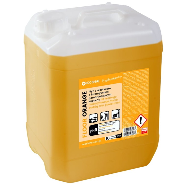 FLOOR ORANGE 5L - Płyn z alkoholem do mycia podłóg o zapachu pomarańczy