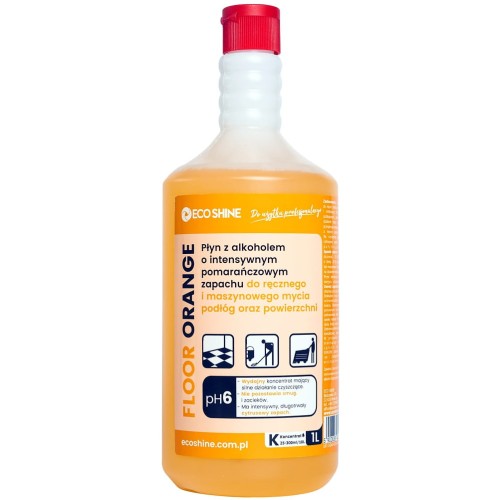 FLOOR ORANGE 1L - Płyn z alkoholem do mycia podłóg o zapachu pomarańczy