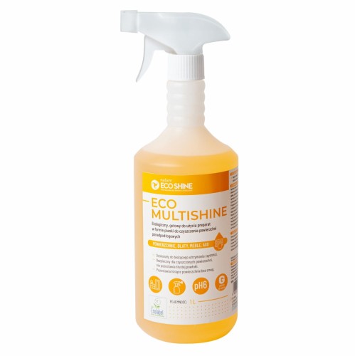ECO MULTISHINE 1L - Ekologiczny gotowy do użycia preparat w formie pianki do czyszczenia powierzchni ponadpodłogowych