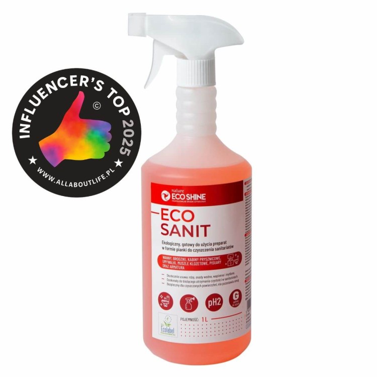 ECO SANIT 1L - Ekologiczny, gotowy do użycia preparat w formie pianki do czyszczenia sanitariatów