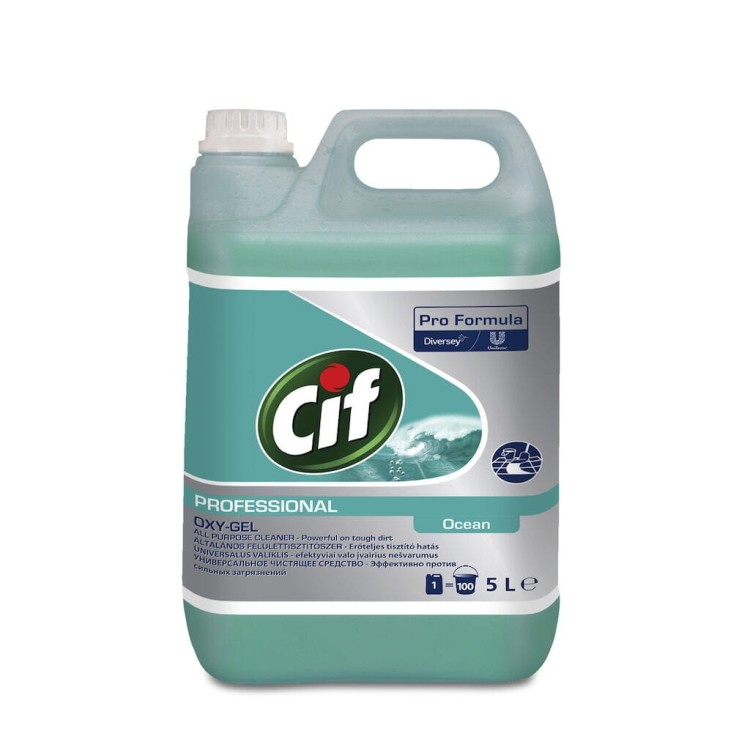 Cif Oxy Gel Ocean 5L Preparat do codziennego  czyszczenia podłóg i innych wodoodpornych  powierzchni zmywalnych