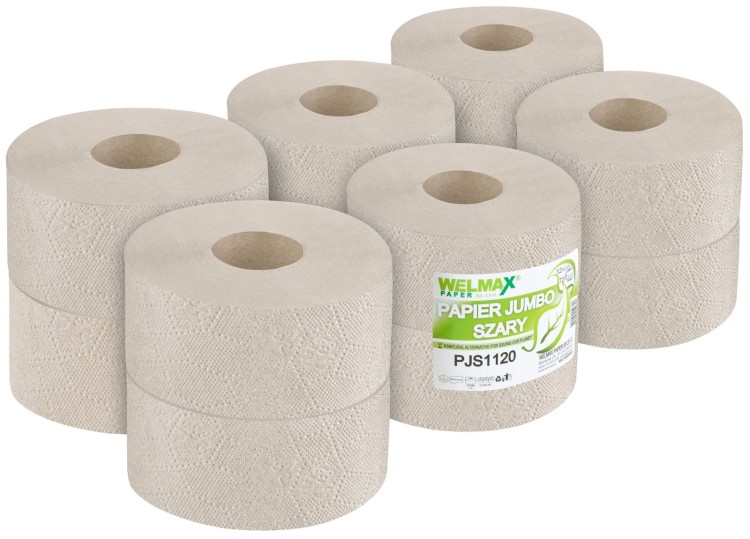 Papier Toaletowy JUMBO Szary 120m 1-W a'12