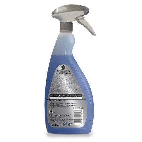 Cif Pro Formula Glass & Multi Surface Cleaner 0.75L