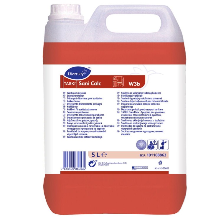 TASKI Sani Calc 5L - preparat do usuwania osadów kamienia wapiennego