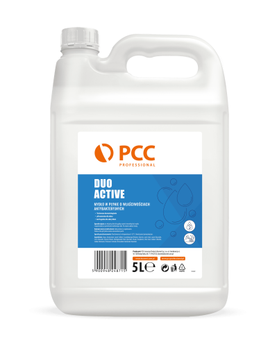 PCC PROFESSIONAL DUO ACTIVE 5L -  Bezzapachowe mydło w płynie o właściwościach antybakteryjnych