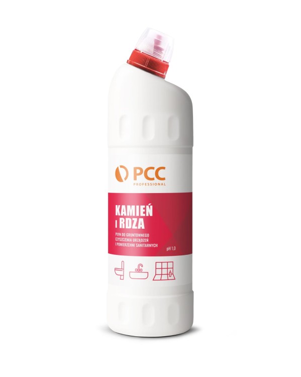PCC PROFESSIONAL KAMIEŃ I RDZA 1L - Preparat do usuwania rdzy i kamienia  z sanitariatów