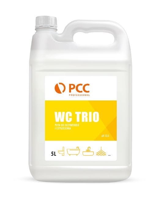 PCC PROFESSIONAL WC TRIO 5L – Płyn do czyszczenia i dezynfekcji toalet