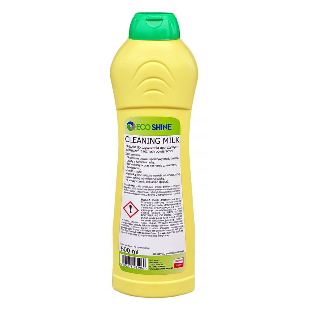 CLEANING MILK  0,5L - Mleczko do czyszczenia uporczywych zabrudzeń z różnych powierzchni.