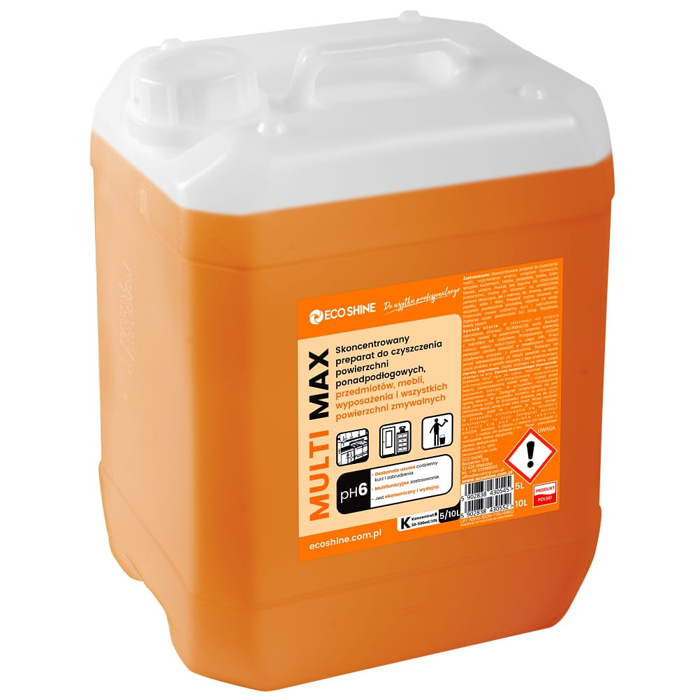 MULTI MAX 5L - Koncentrat do czyszczenia powierzchni ponadpodłogowych