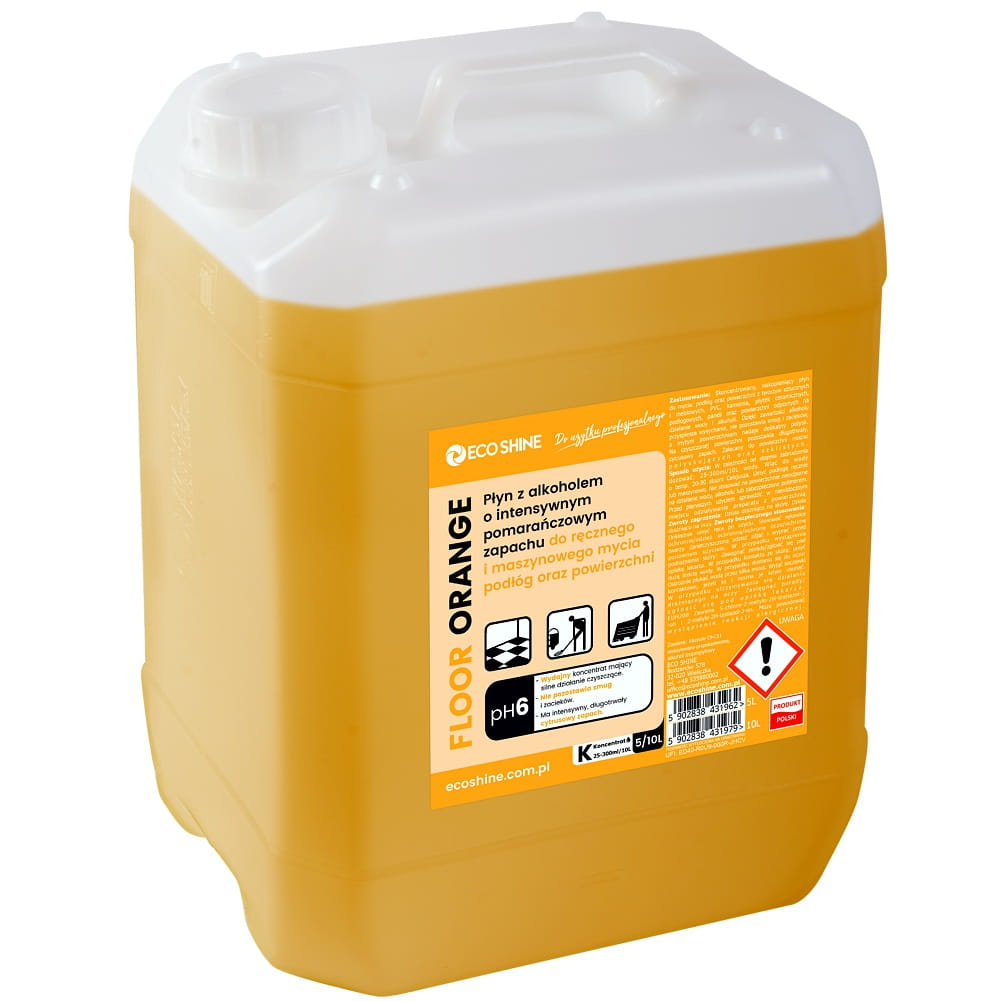 FLOOR ORANGE 5L - Płyn z alkoholem do mycia podłóg o zapachu pomarańczy