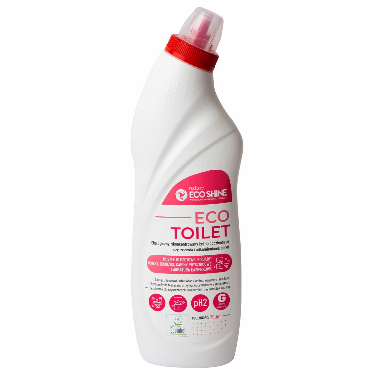 ECO TOILET 750ml - Ekologiczny, skoncentrowany żel do codziennego czyszczenia i odkamieniania toalet oraz sanitariatów