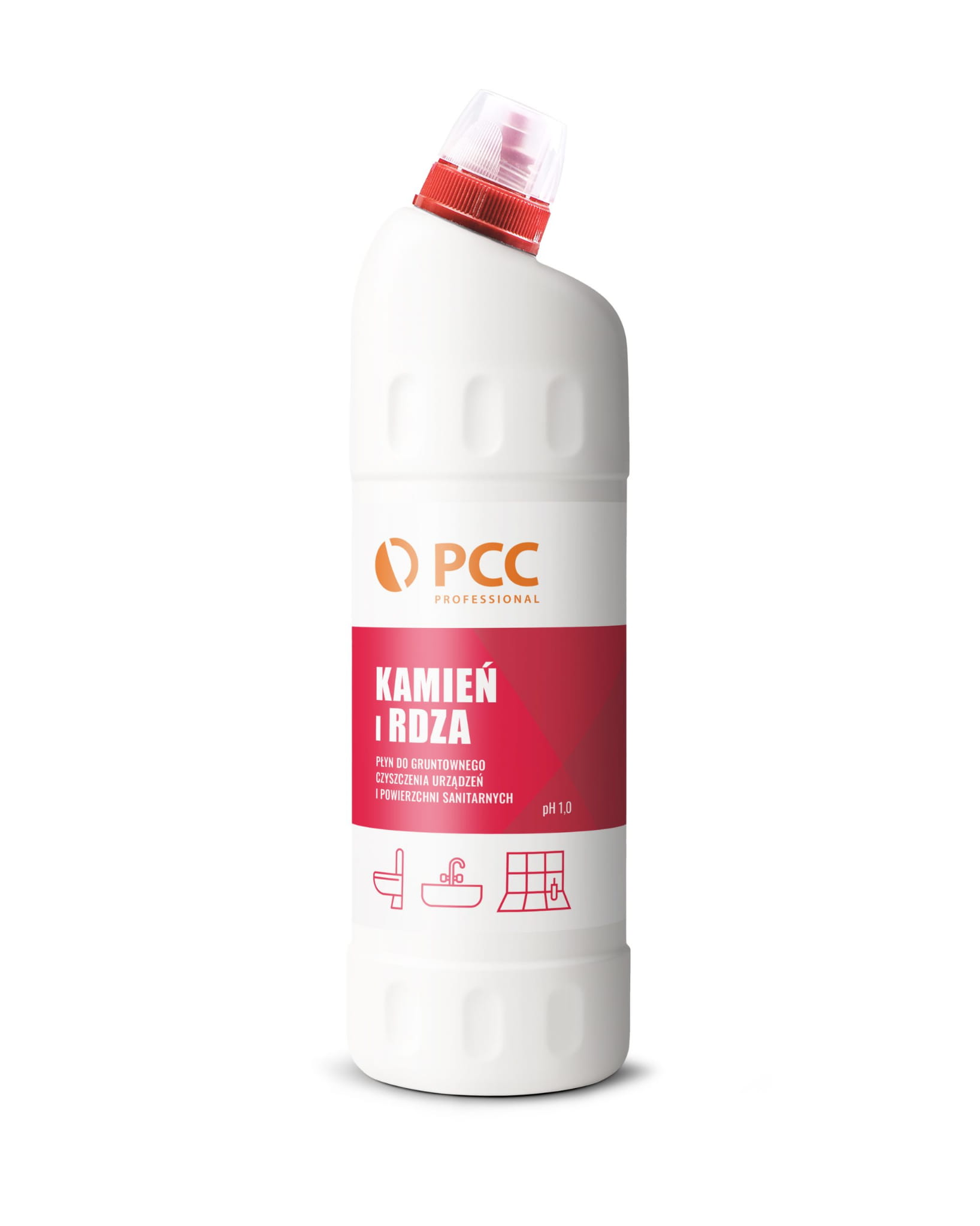PCC PROFESSIONAL KAMIEŃ I RDZA 1L - Preparat do usuwania rdzy i kamienia  z sanitariatów
