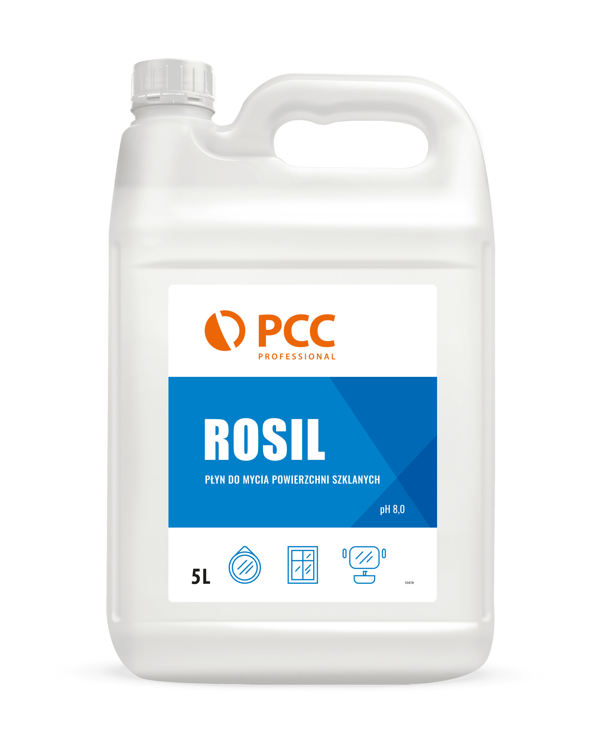 PCC PROFESSIONAL ROSIL 5L - Płyn do mycia szyb